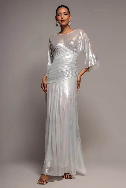 Gravity Defying Naked Maxi Dress - Goddiva