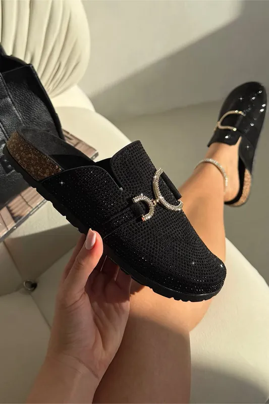 Crystal Imperial Suede Slip On Clog Mules - Love Lemonade