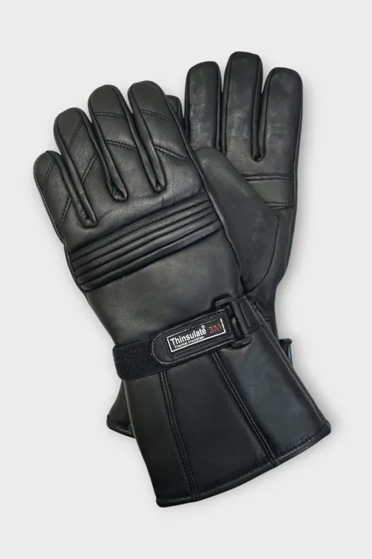 Thermal Motorbike Leather Waterproof Biker Protection Gloves - Infinity Leather