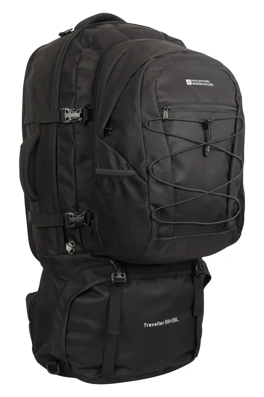 ’Traveller’ 80L Detachable Daypack Travel Hiking Rucksack Backpack - Mountain Warehouse