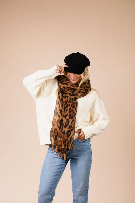 Leopard Print Scarf - SVNX