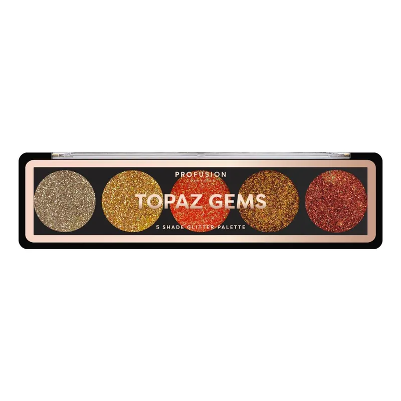Topaz Gems - 5 Shade Glitter Palette