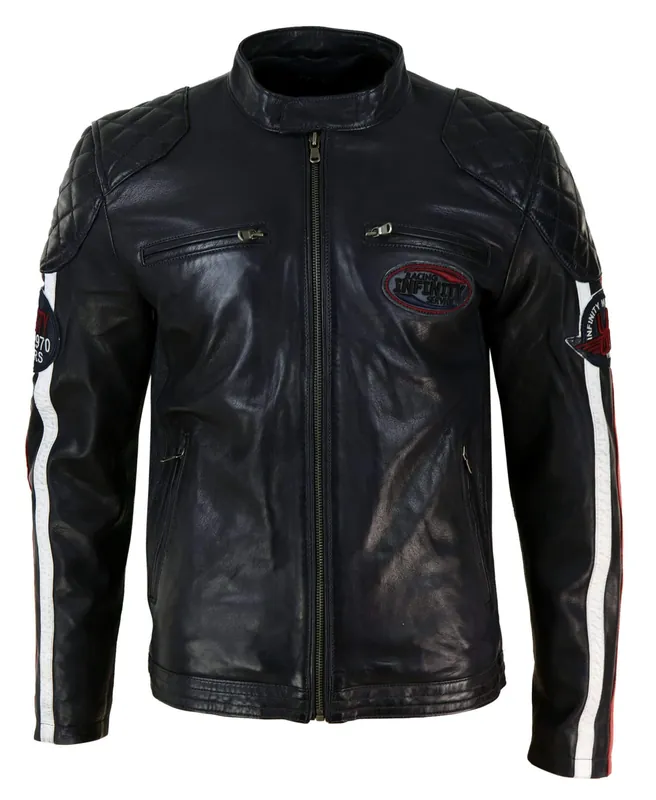 Racing Jacket With Striped Sleeves - TruClothing