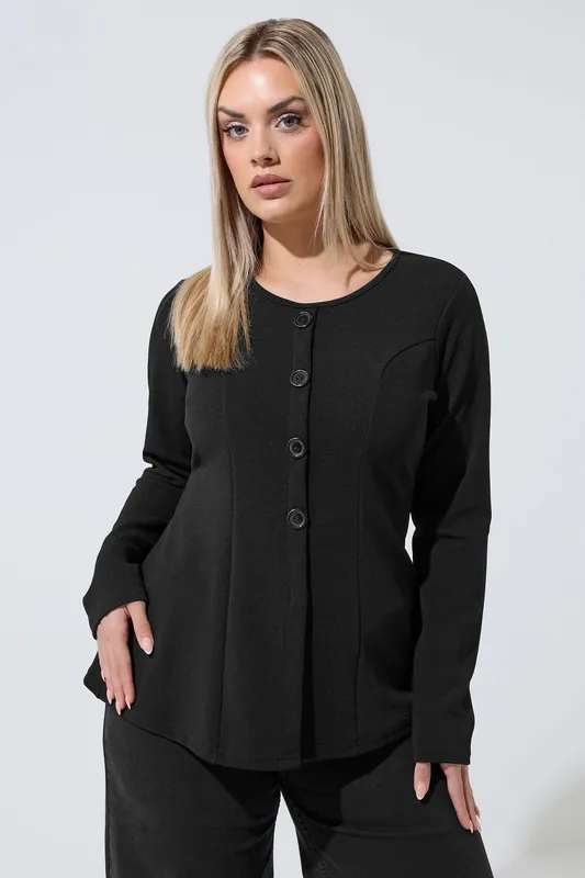 Long Sleeve Seam Detail Top - Yours