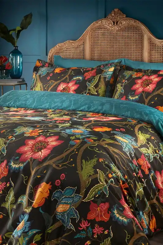 Botanist Floral 200TC Cotton Sateen Duvet Cover Set - Paoletti
