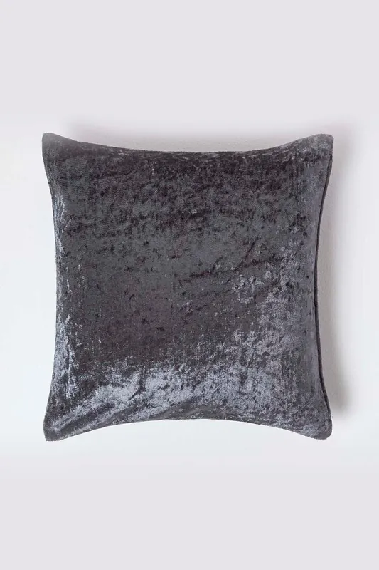 Luxury Crushed Velvet Cushion Cover - Homescapes