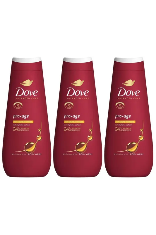 'Body Wash' Pro Age for 24Hrs Renewing Micromoisture, 3x 400ml - Dove