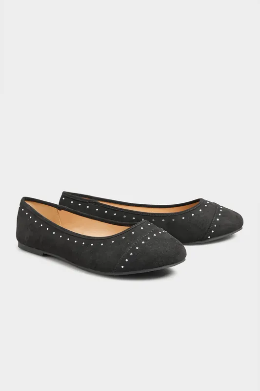 Wide & Extra Wide Fit Ballerina Pumps - Yours