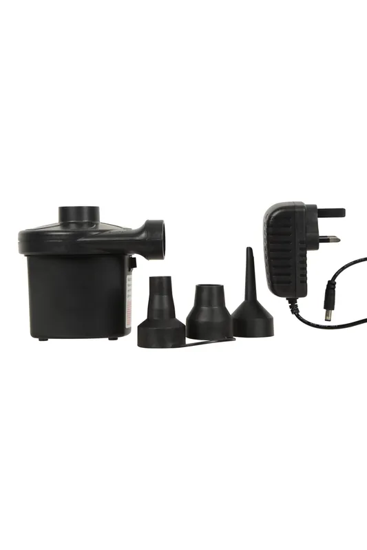 Lightweight Compact Durable Travel Plastic Electric Air Bed Pump - Mountain Warehouse