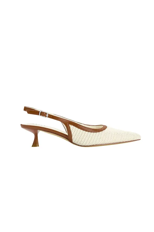 Slingback Pointed Closed Toe Heels Pumps Sandals - MODISHION