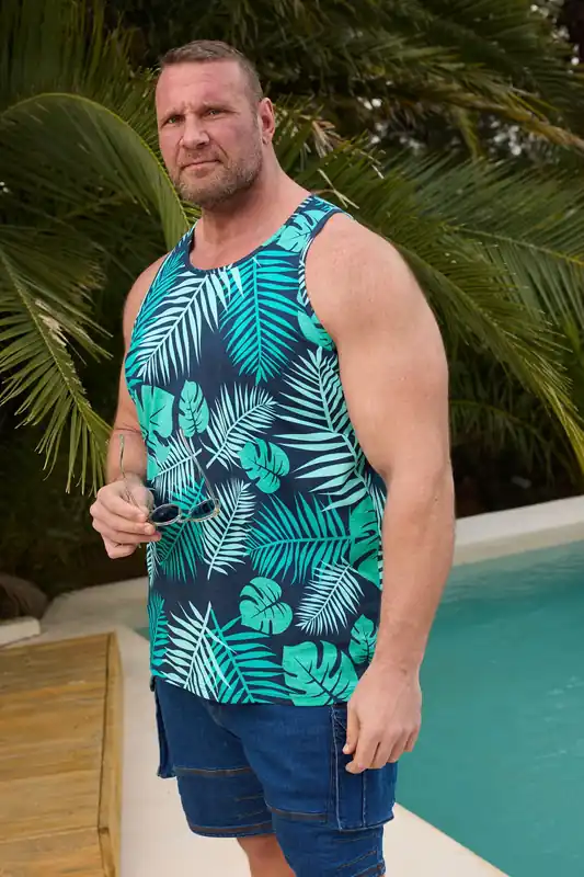 Leaf Print Vest - BadRhino