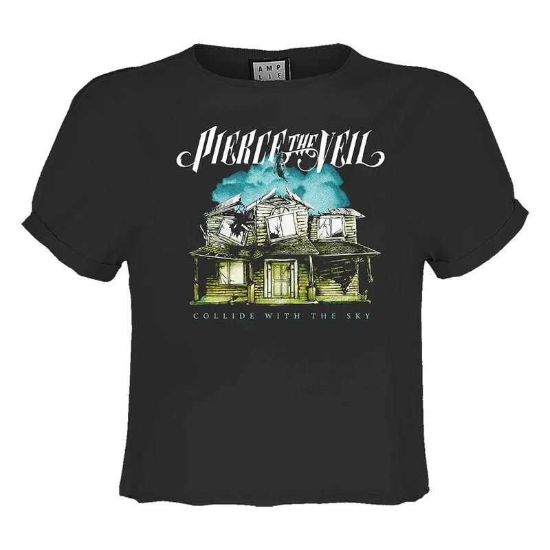 Collide With The Sky Pierce The Veil Crop Top - Amplified