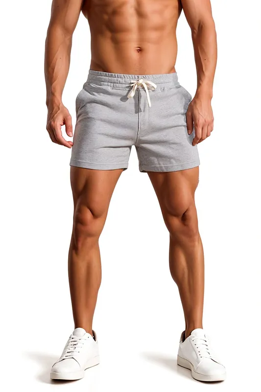 Cotton Drawstring Workout Sport Shorts - MODISHION