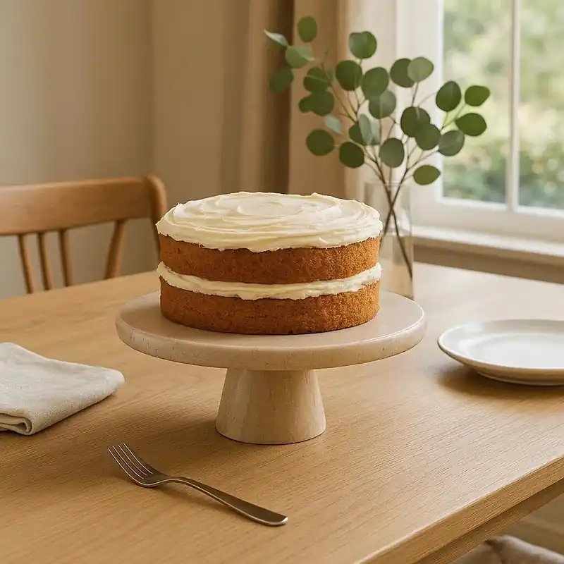 Himaya Champagne Marble Cake Stand - Orsina