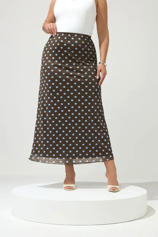 Polka Dot Maxi Skirt - Yours