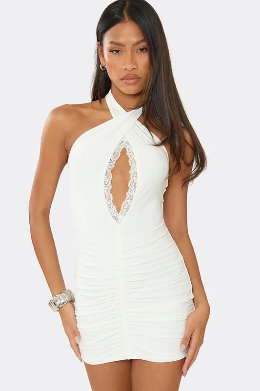 Sleeveless Cut Out Mini Dress - EGO