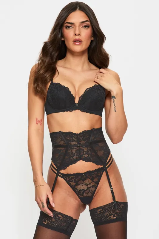 Sexy Lace Planet Padded Plunge Bra 2 Pack - Ann Summers