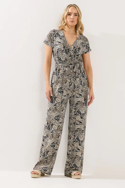Tall Paisley Wrap Jumpsuit - Long Tall Sally