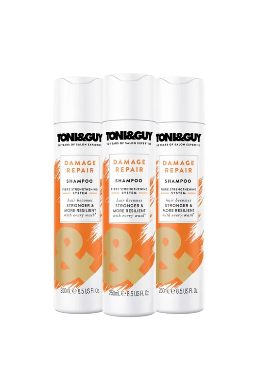 Damage Repair 'Shampoo' with Keratin Technology 250ml, 3 Pk - Toni & Guy