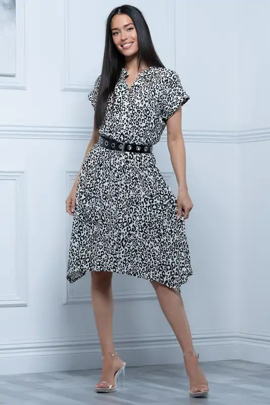 Elle Print Hanky Tunic Dress - Jolie Moi