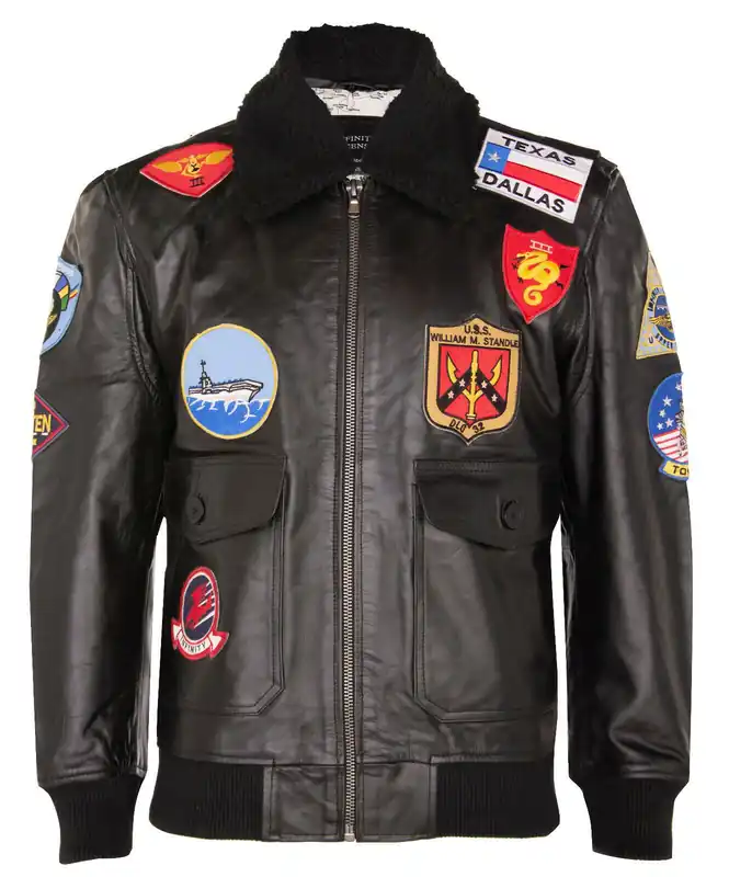 Top Gun A2 Leather Bomber Jacket-San Diego