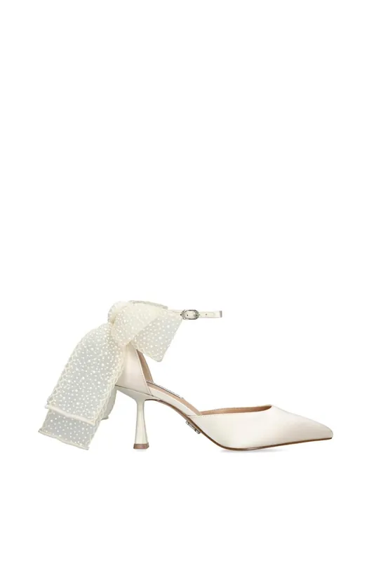 Fiorela White' Fabric Heels - STEVE MADDEN