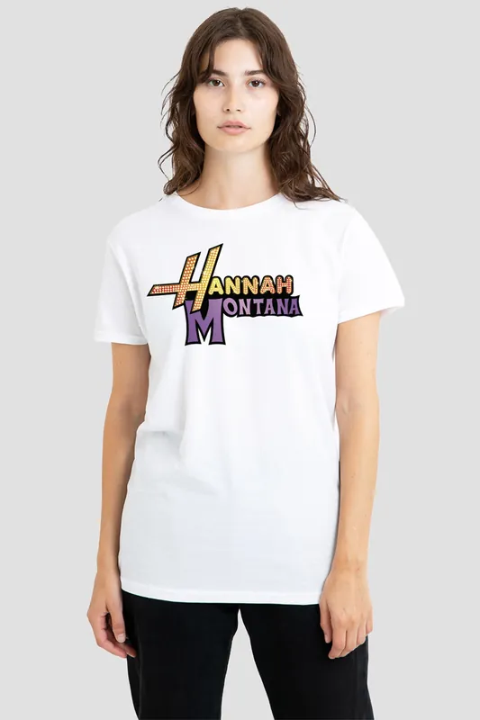 Camp Rock Hannah Montana Logo T-Shirt, White