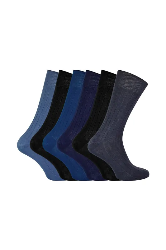 6 Pack 100% Egyptian Cotton Dress Socks - Sock Snob