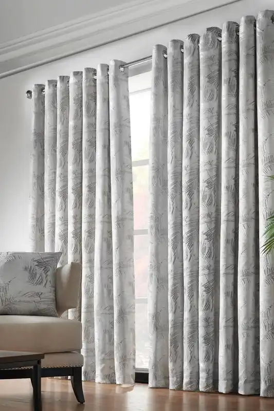 Fiji Lined Eyelet Ring Top Curtains - Alan Symonds