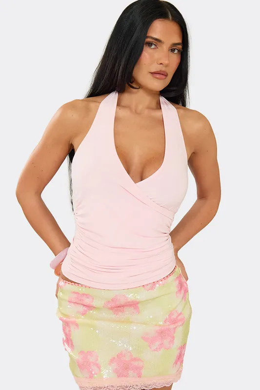 Sleeveless Halter Neck Top - EGO