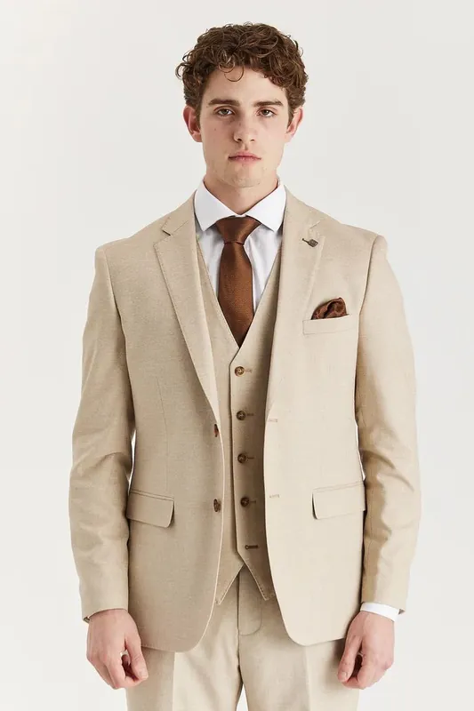 Men's Lightweight Summer Wedding Party 3 Piece Suit - Infinity Leather
