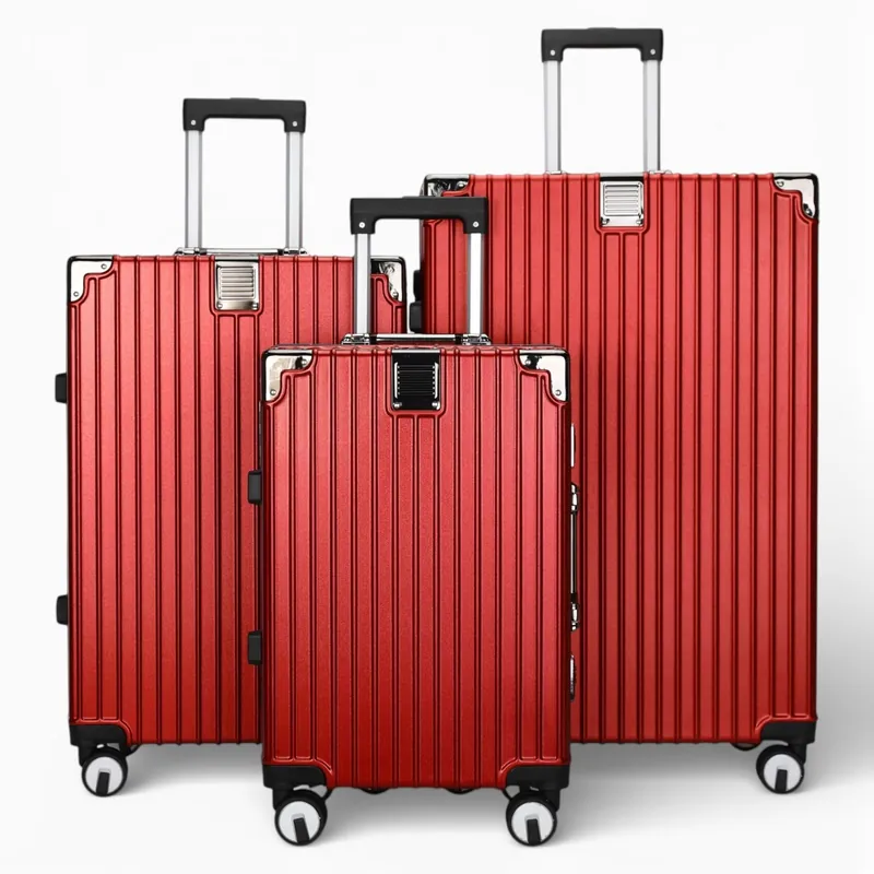 Aluminium Frame Hardshell Suitcase ABS Luggage Suitcases - Infinity Leather