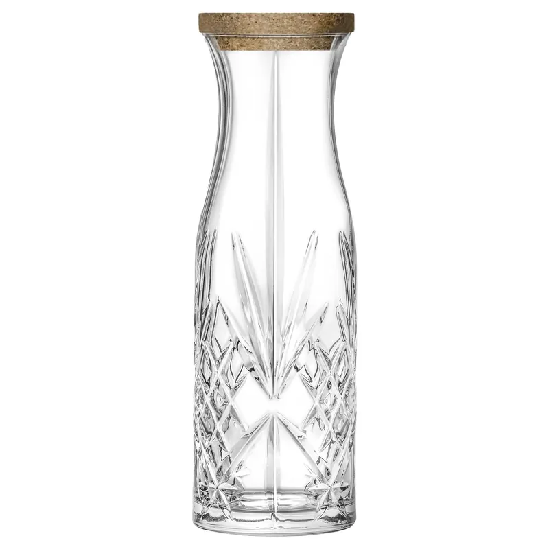 Melodia Glass Carafe with Cork Lid - 1L