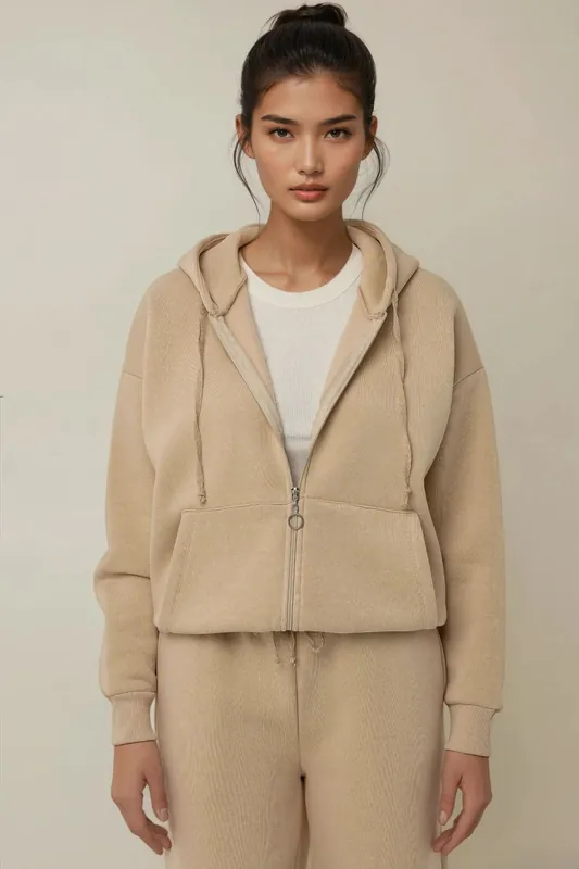 Zip Front Oversized Hoodie - Hiccup