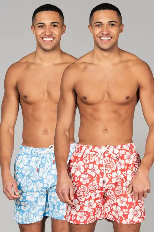 2-Pack Printed Swim Shorts