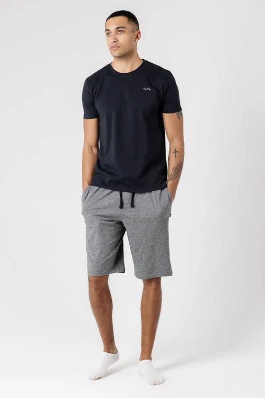 Crew Neck Logo T-Shirt and Shorts Pyjama Set