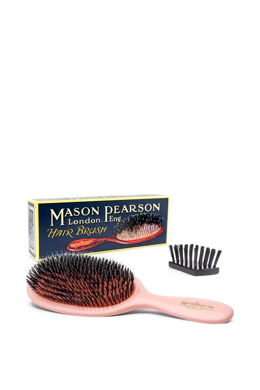 Large Bristle & Nylon Hair Brush Pink - Mason Pearson