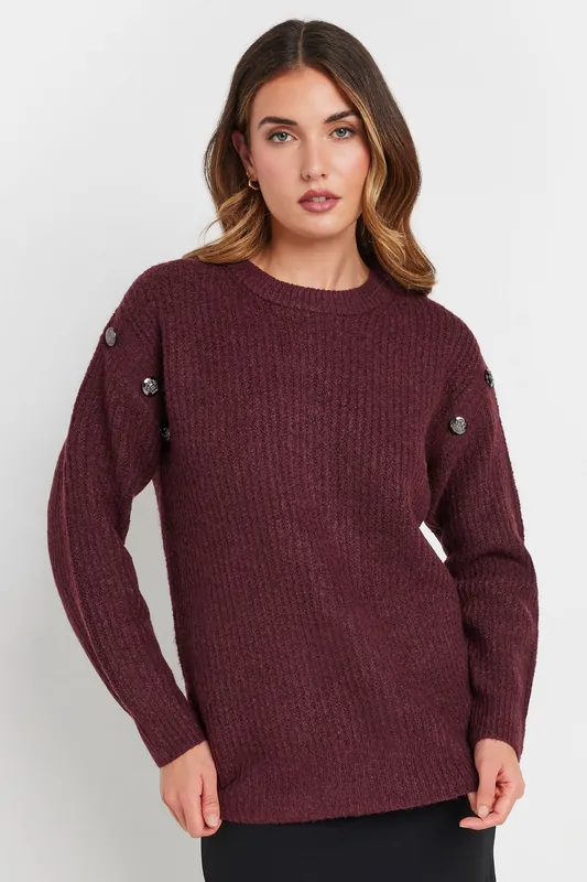 Tall Button Jumper - Long Tall Sally
