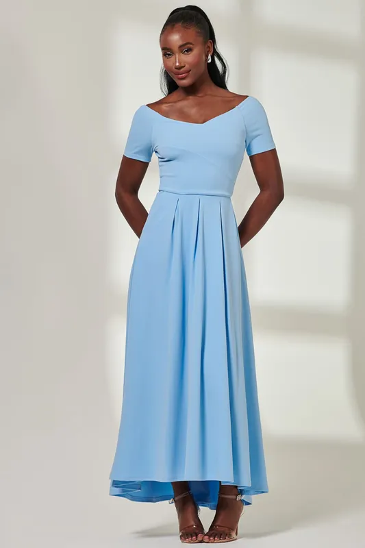 Yana Off Shoulder Scuba Maxi Dress - Jolie Moi
