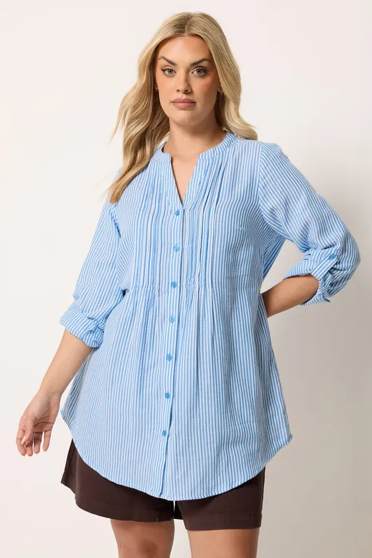 Stripe Pintuck Shirt - Yours