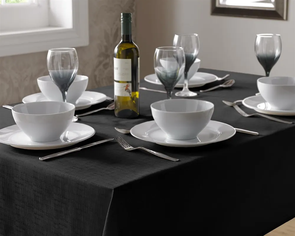 Durable Easy-Care Fade-Resistant Linen-Look Tablecloths - 85cm Square