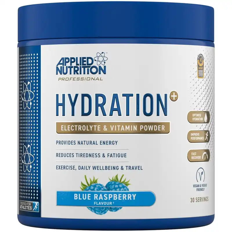 Hydration+ Electrolyte & Vitamin - Blue Raspberry - 30 Servings
