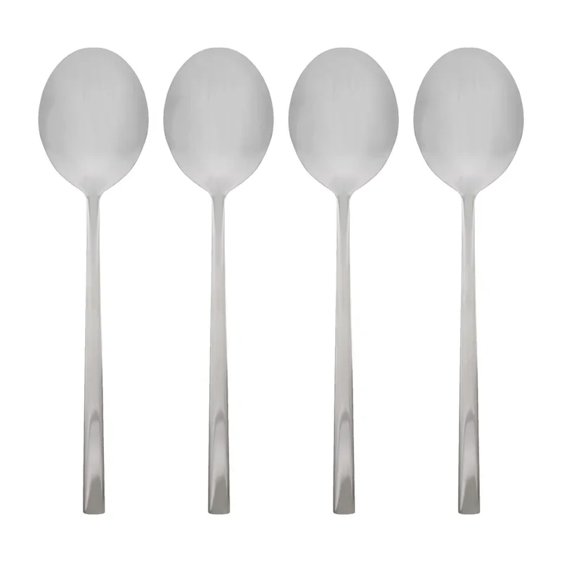 Stainless Steel Dessert Spoons - 20cm - Pack of 4