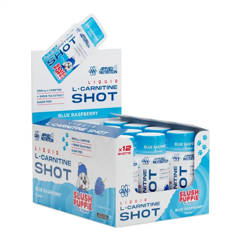 L-Carnitine Shots - Slush Puppie Blue Raspberry - 12 Servings