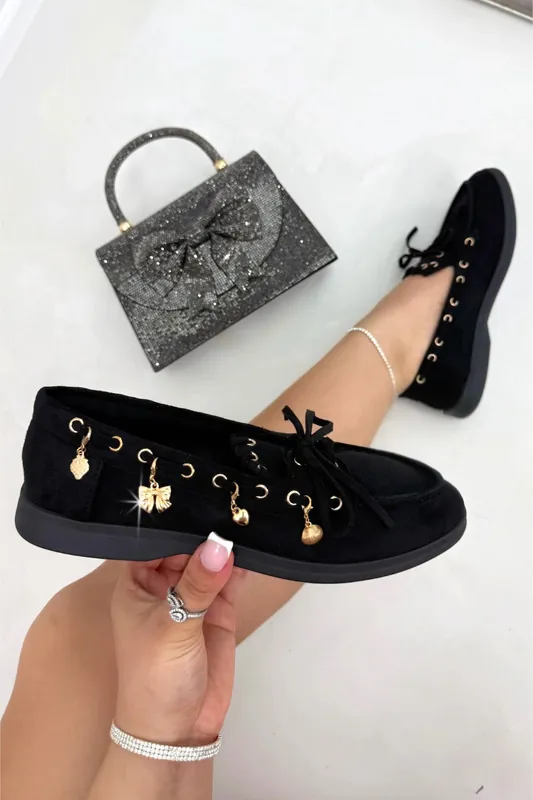 Velvet Charm Luxe Lace-Up Loafers