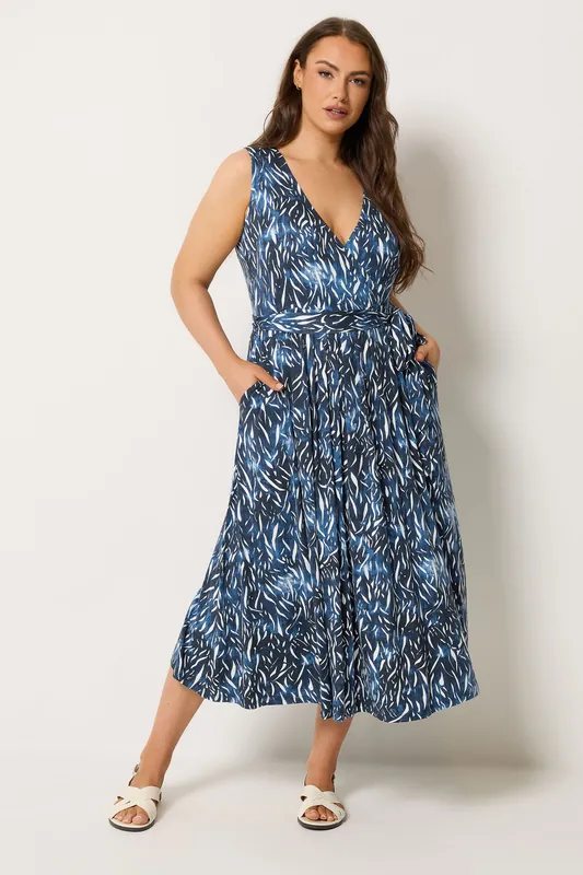 Abstract Wrap Front Dress - Yours