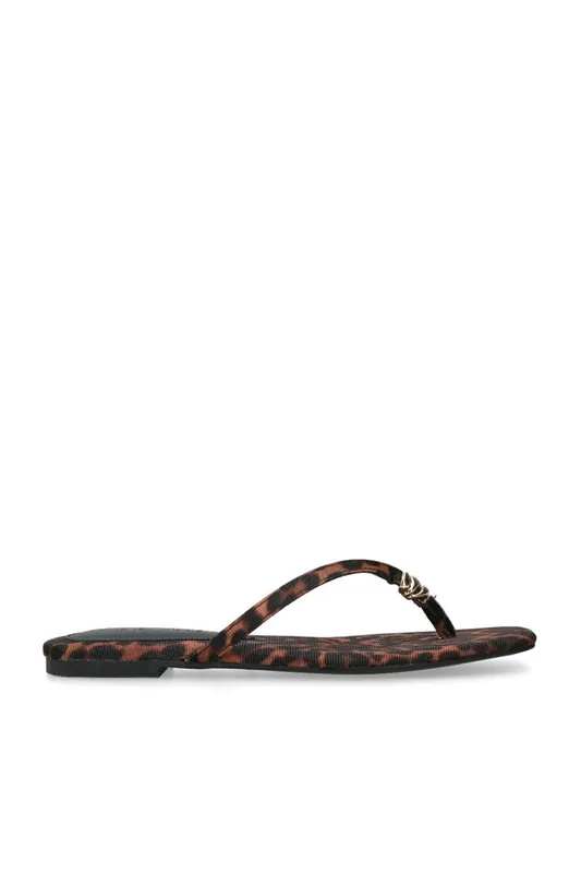 Maliyah Leopard Print' Fabric Sandals - STEVE MADDEN