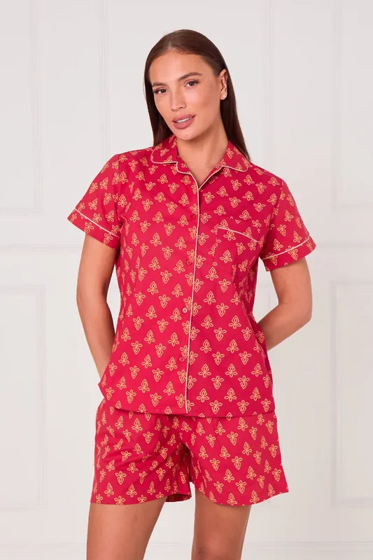 Cotton Printed Shorts PJ Set - ELAINA FASHION