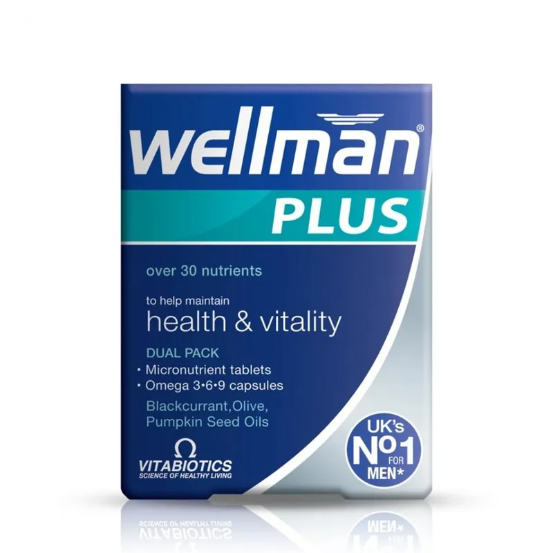 Vitabiotics Wellman Plus Omega 3-6-9 - 56 Capsules