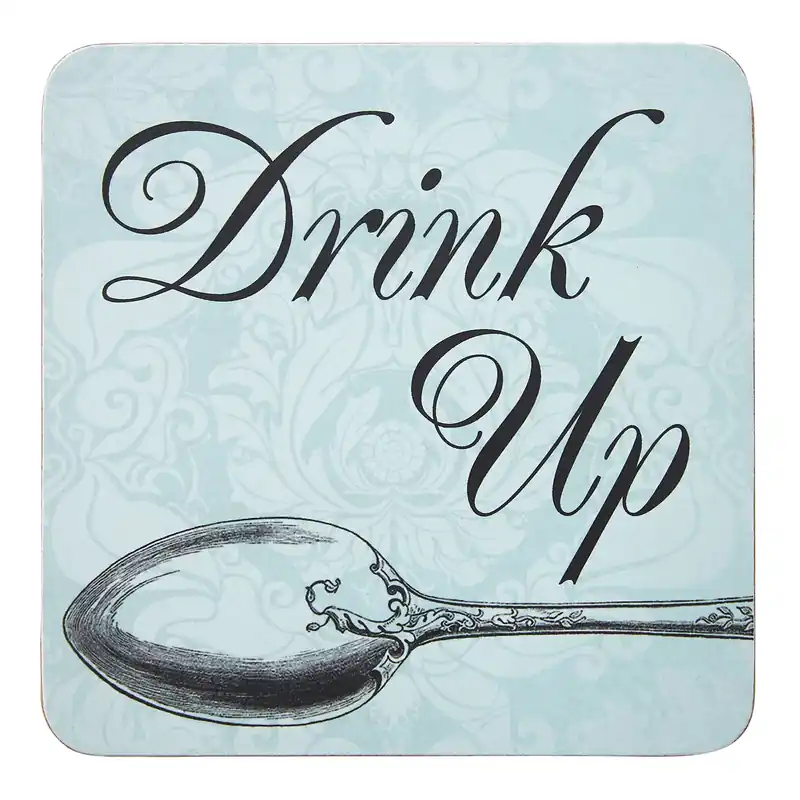 Set Of Four Drink Up Cork Coaster - Orsina